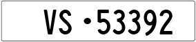 Trailer License Plate